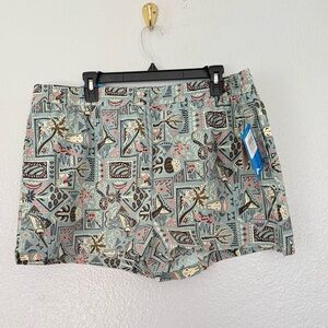 New Women’s Columbia Rugged Water  Printed Short Size: XL